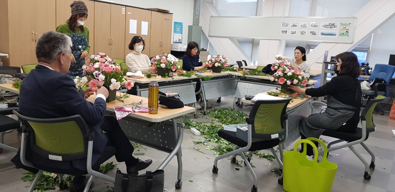 화훼장식기능사 취득과정 사진자료