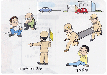 민방공 대피훈련, 방재훈련