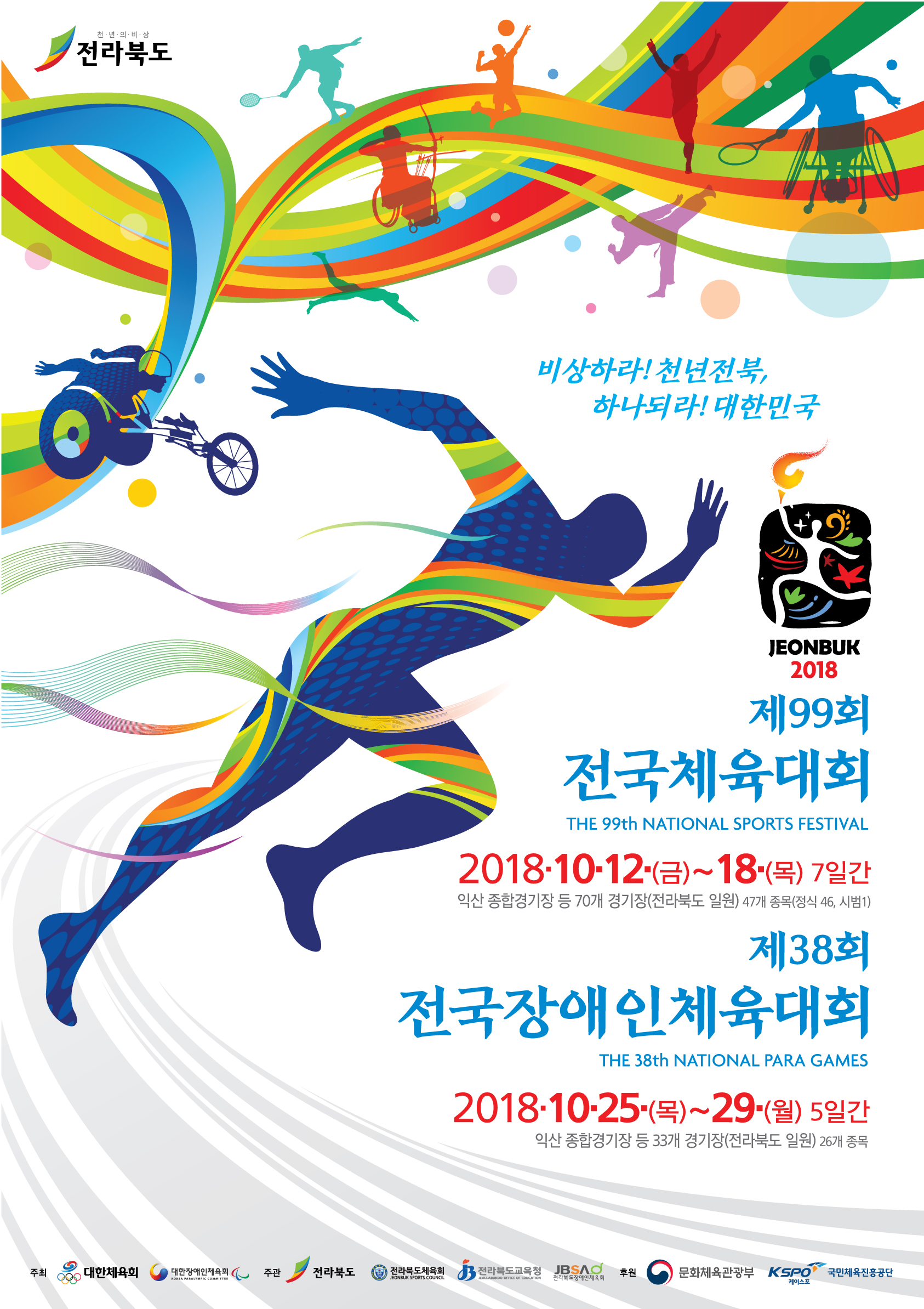 2018년 전국(장애인) 체육대회 개최 안내
