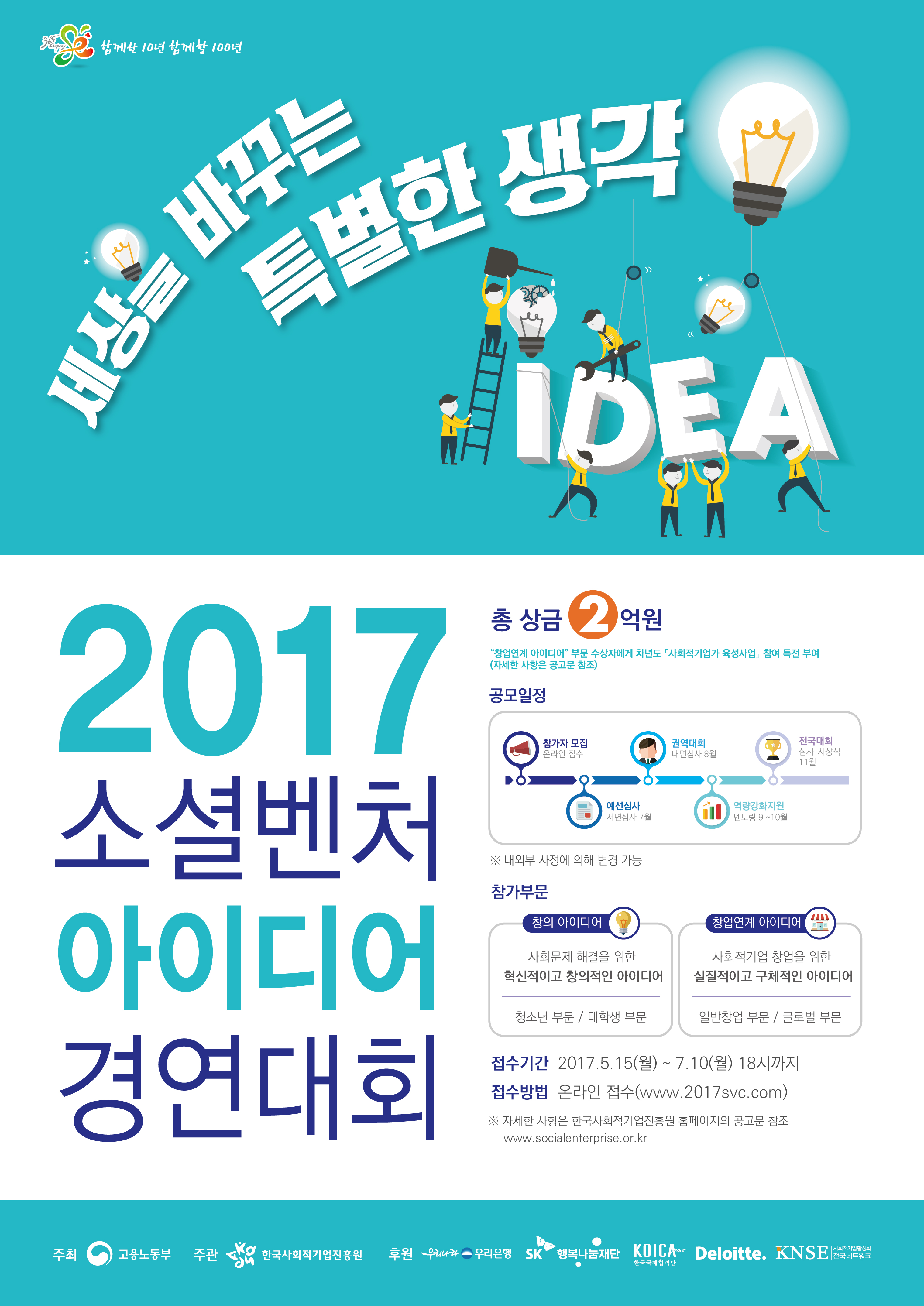 2017 소셜벤처 아이디어 경연대회 안내