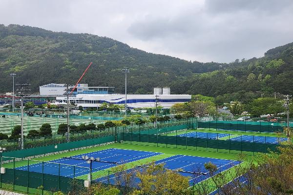 백운포체육공원 테니스장 시설정비사업 준공식의 파일 이미지