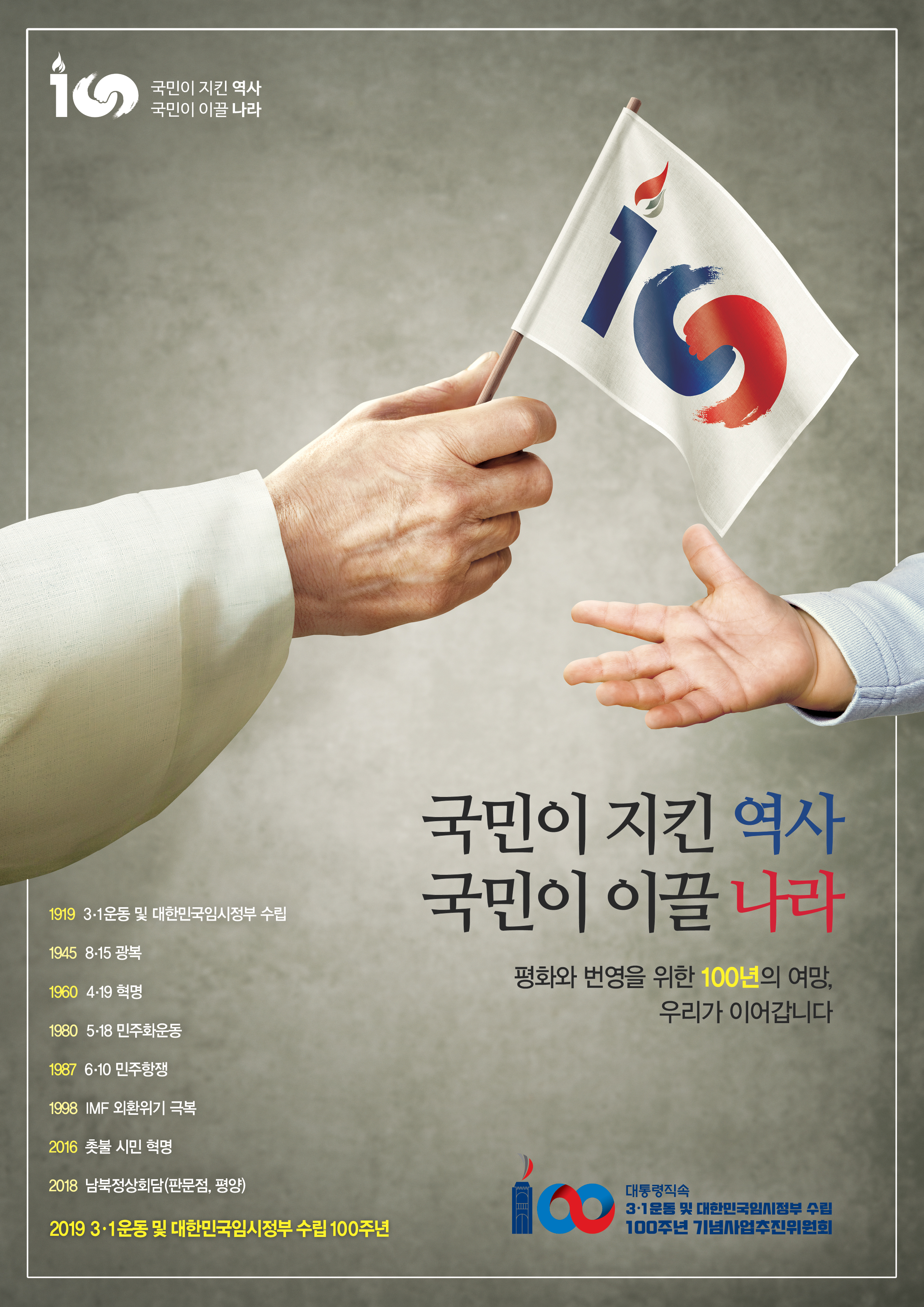 3.1운동 및 임정수립 100주년 기념 홍보0