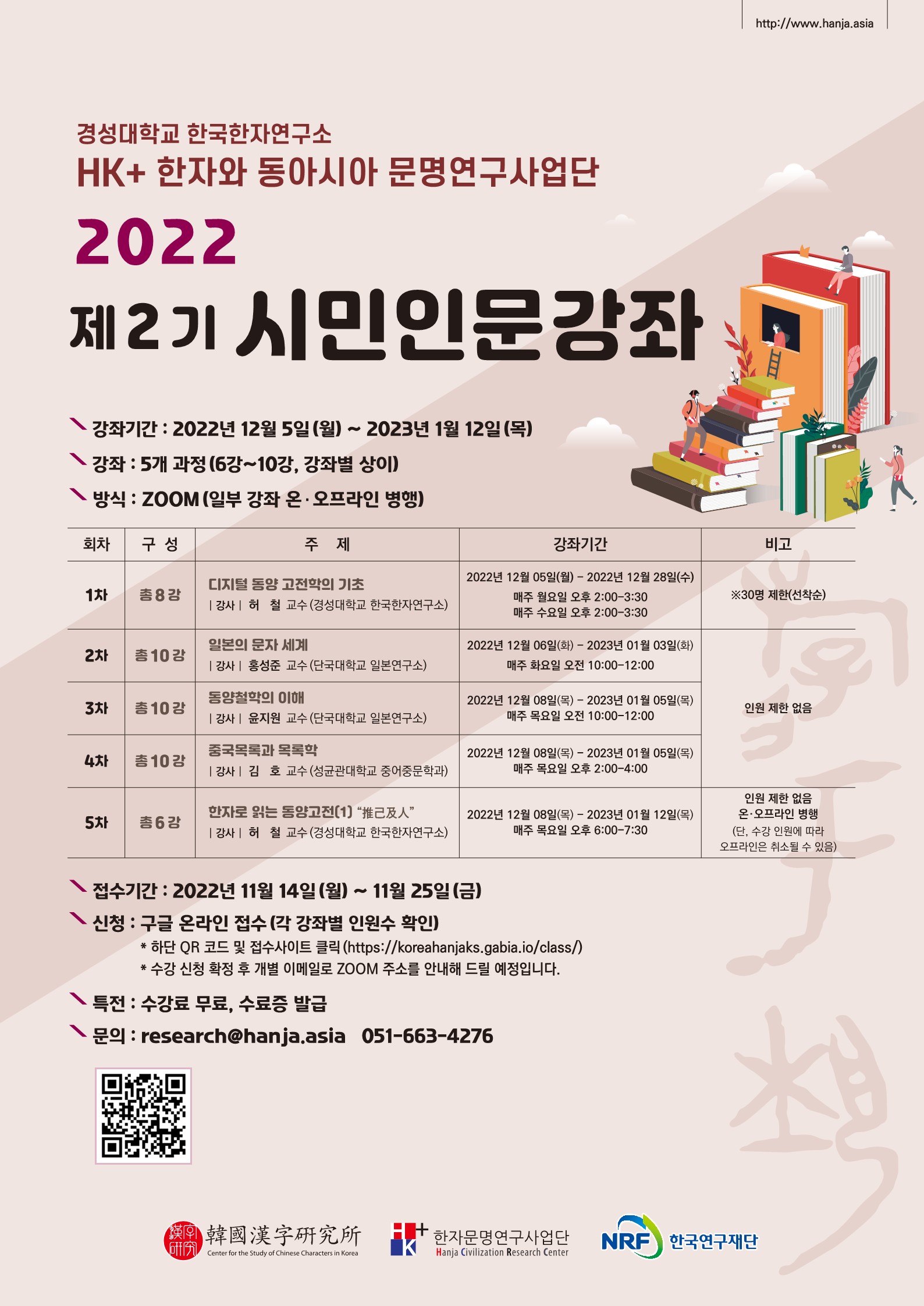 2022 제2기 시민인문강좌 수강생 모집0