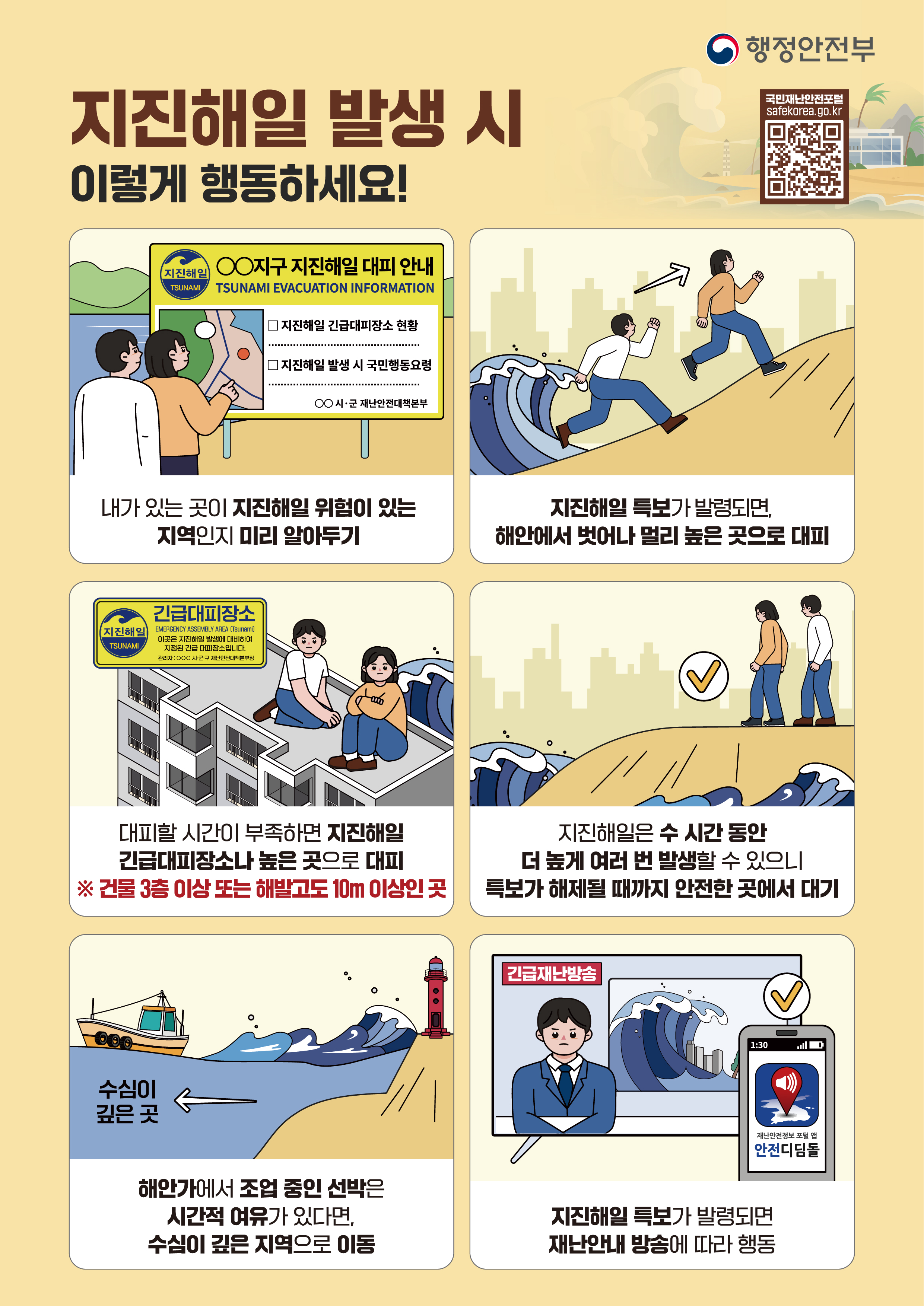 지진 및 지진해일 발생 시 국민행동요령2