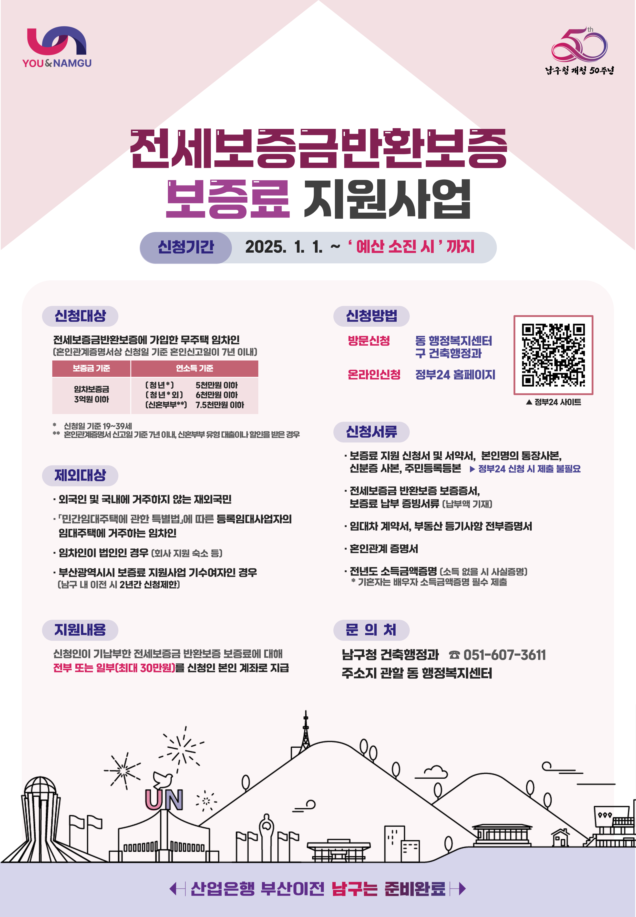 2025년 전세보증금반환보증 보증료 지원사업0