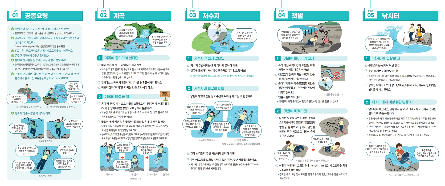 여름철 물놀이 안전수칙1